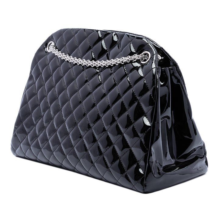 Chanel Matelassé Just Mademoiselle Sac bowling Grand Noir – vue 2 – GABY PARIS