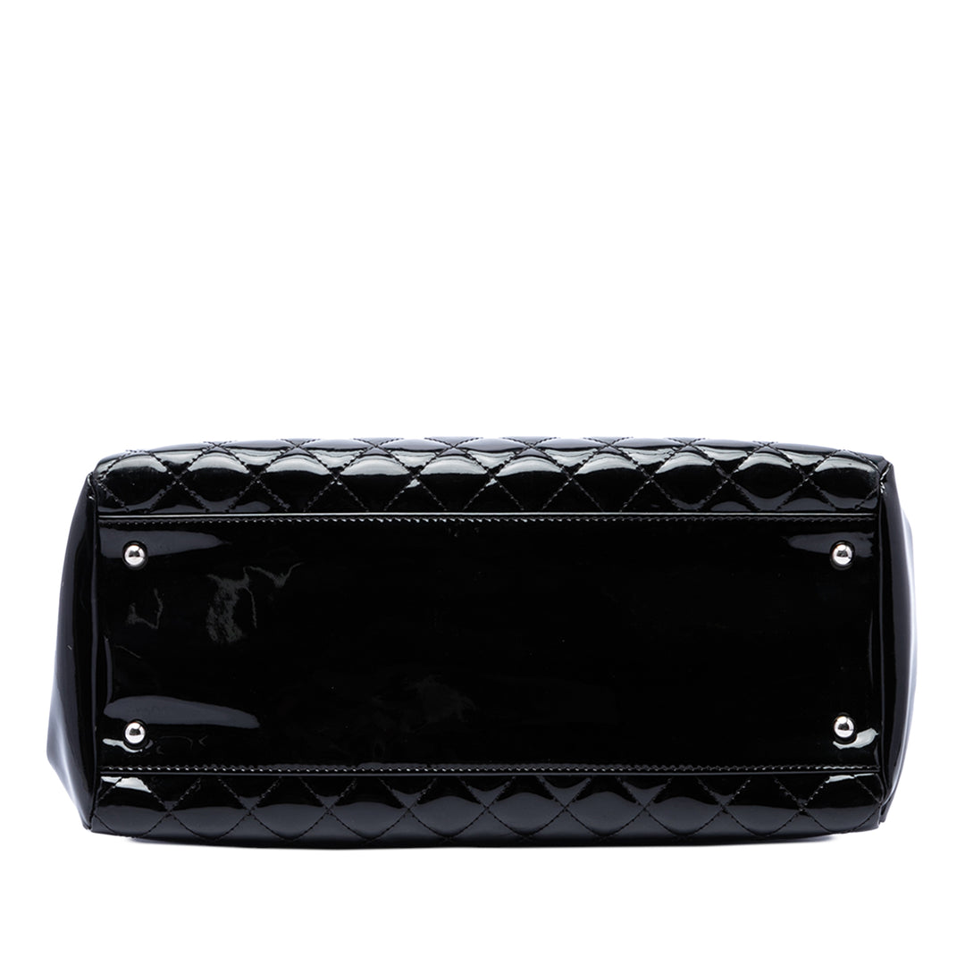 Chanel Matelassé Just Mademoiselle Sac bowling Grand Noir – vue 3 – GABY PARIS