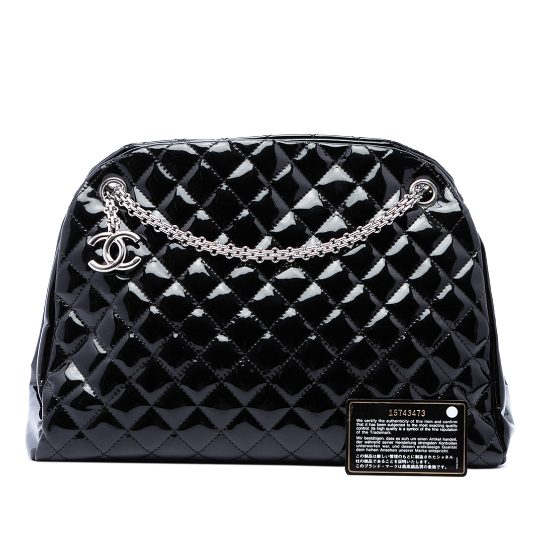 Chanel Matelassé Just Mademoiselle Sac bowling Grand Noir – vue 7 – GABY PARIS