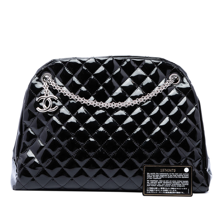 Chanel Matelassé Just Mademoiselle Sac bowling Grand Noir – vue 7 – GABY PARIS