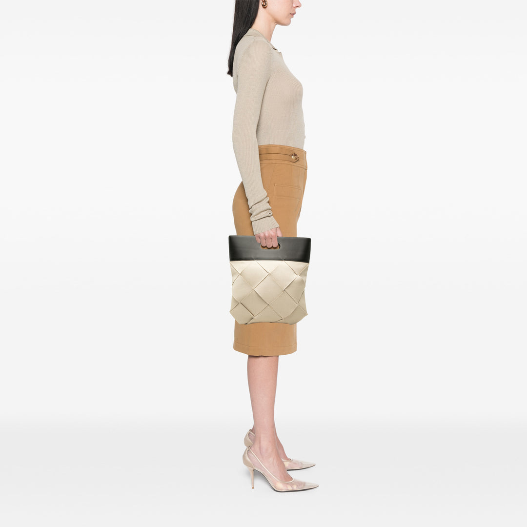 Bottega Veneta Intrecciato Slip Cabas Moyen Beige – vue 6 – GABY PARIS