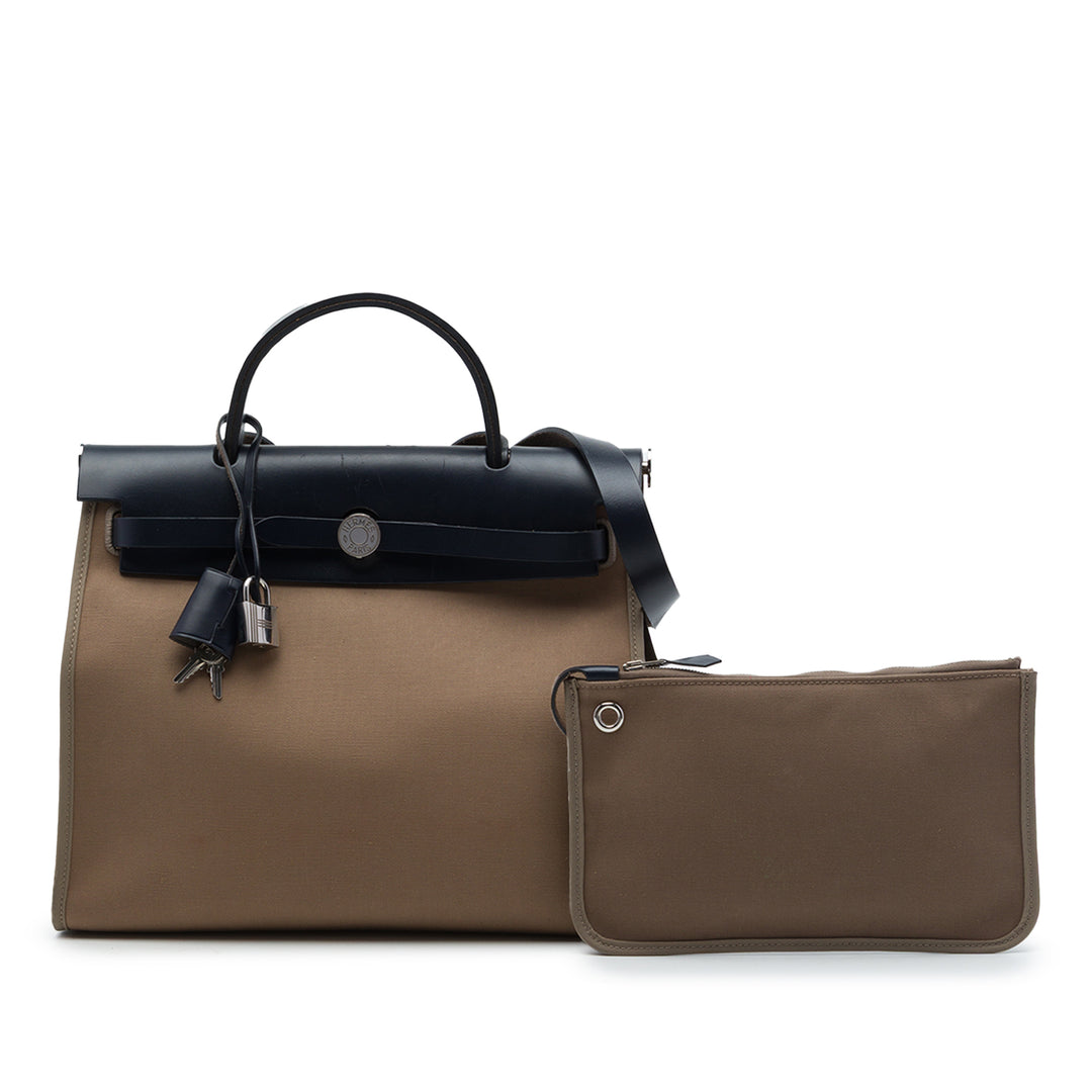 Hermès Herbag Zippé 31 Marron – vue 8 – GABY PARIS