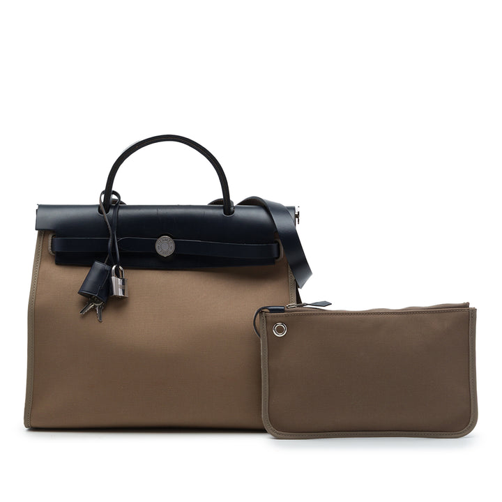 Hermès Herbag Zippé 31 Marron – vue 8 – GABY PARIS