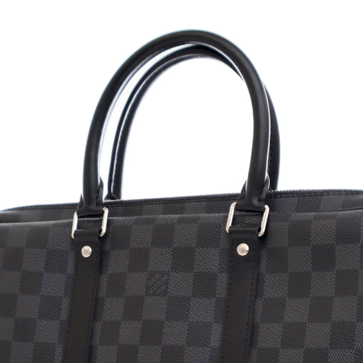 Damier Graphite Porte Documents Voyage  PM Black - Gaby Paris
