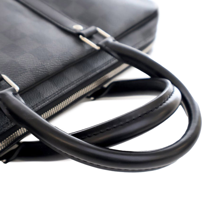 Damier Graphite Porte Documents Voyage  PM Black - Gaby Paris