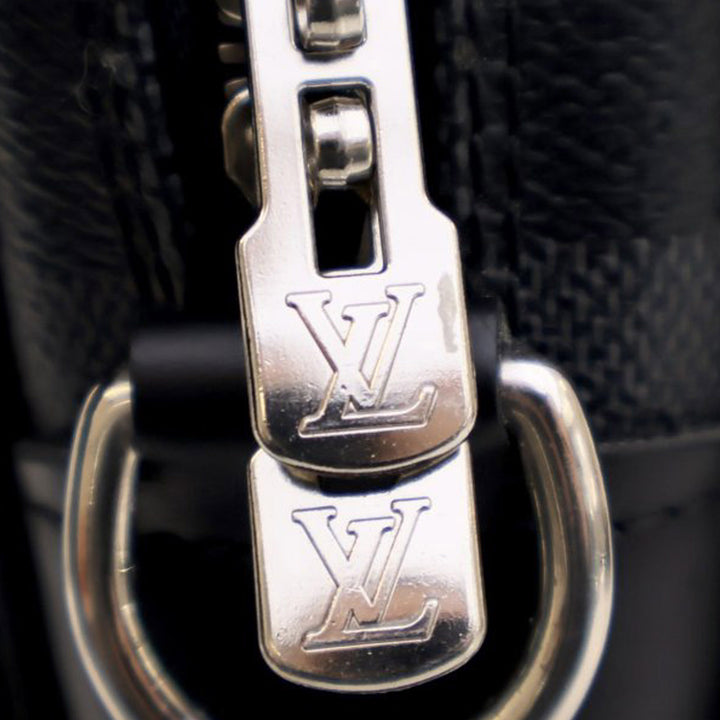 Damier Graphite Porte Documents Voyage  PM Black - Gaby Paris