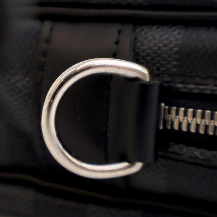 Damier Graphite Porte Documents Voyage  PM Black - Gaby Paris