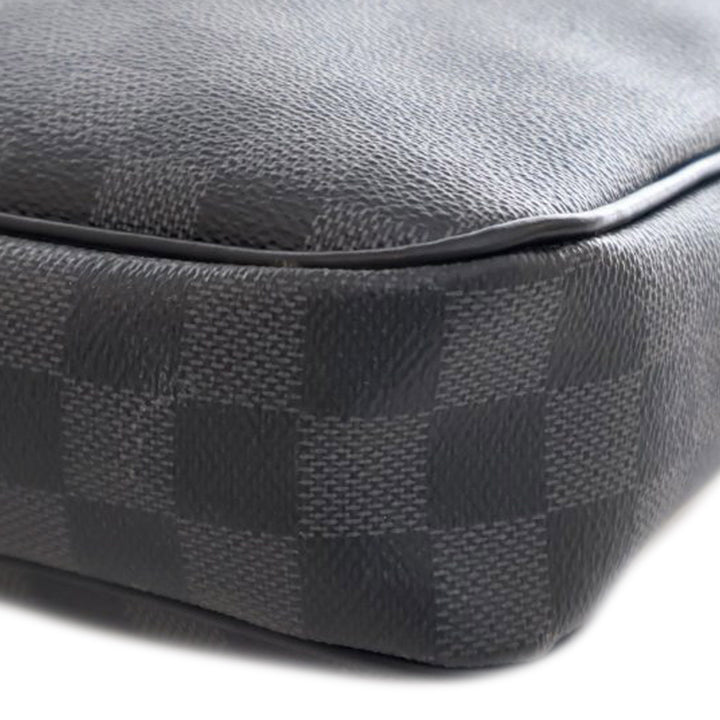 Damier Graphite Porte Documents Voyage  PM Black - Gaby Paris