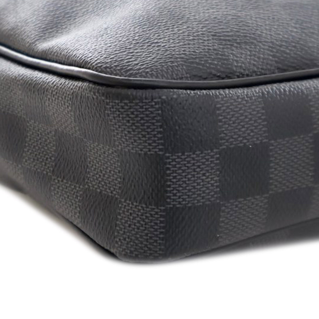 Damier Graphite Porte Documents Voyage  PM Black - Gaby Paris