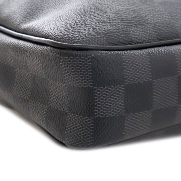 Damier Graphite Porte Documents Voyage  PM Black - Gaby Paris