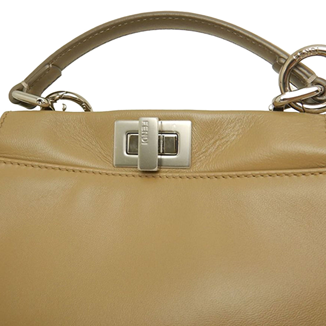 Fendi Mini Cuir Selleria Peekaboo Iconic Sac
