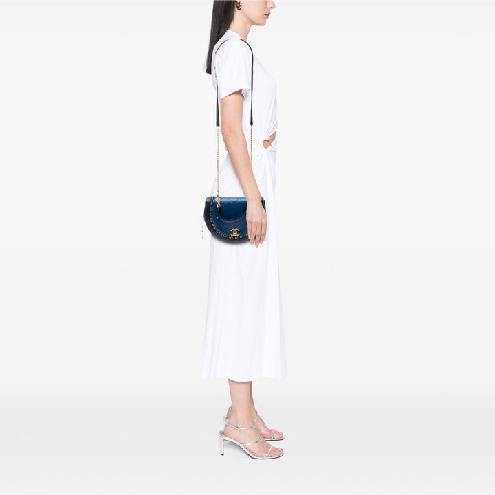 Chanel Small Matelassé Cuir d’agneau Chain Detail Saddle Sac