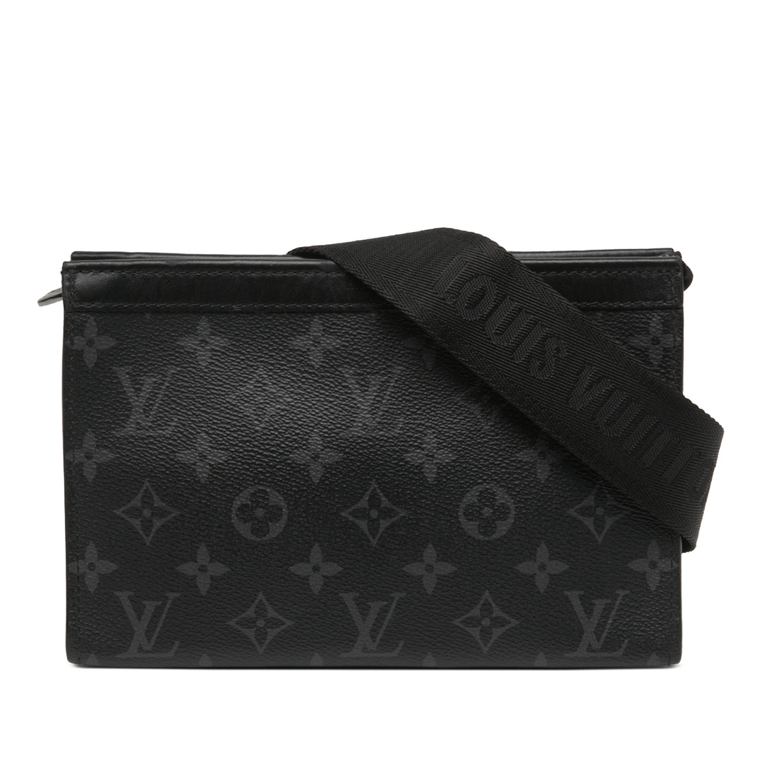 Louis Vuitton Gaston Wearable Portefeuille Monogram Eclipse Noir – vue principale – GABY PARIS