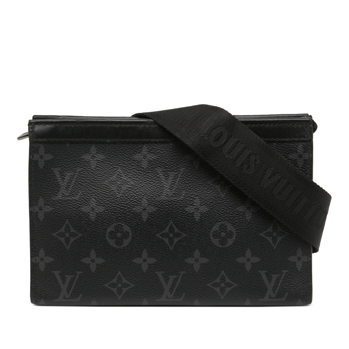 Louis Vuitton Gaston Wearable Portefeuille Monogram Eclipse Noir – vue principale – GABY PARIS