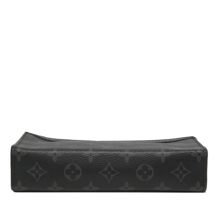 Louis Vuitton Gaston Wearable Portefeuille Monogram Eclipse Noir – vue 3 – GABY PARIS
