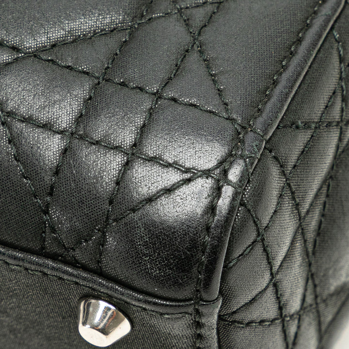 Mini Lambskin Cannage Lady Dior Black - Gaby Paris