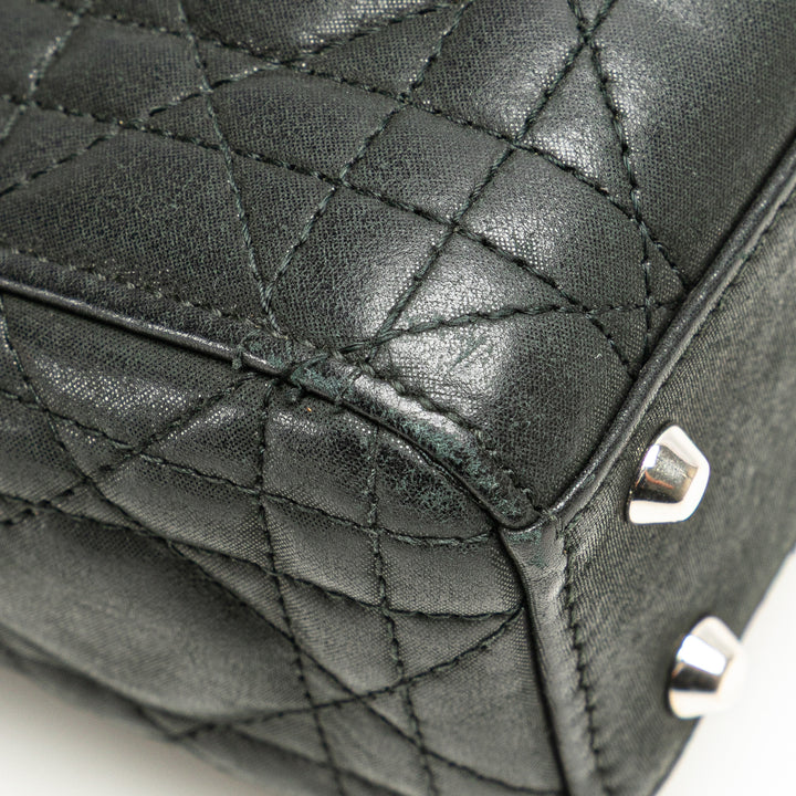 Mini Lambskin Cannage Lady Dior Black - Gaby Paris