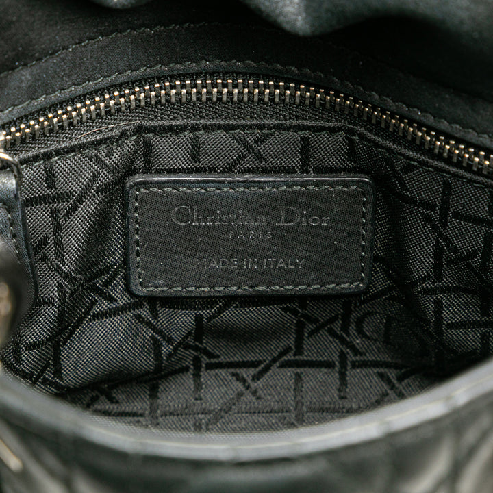 Mini Lambskin Cannage Lady Dior Black - Gaby Paris