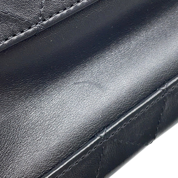 Matelassé clouté Carré Vanity Petit Cuir de veau Noir