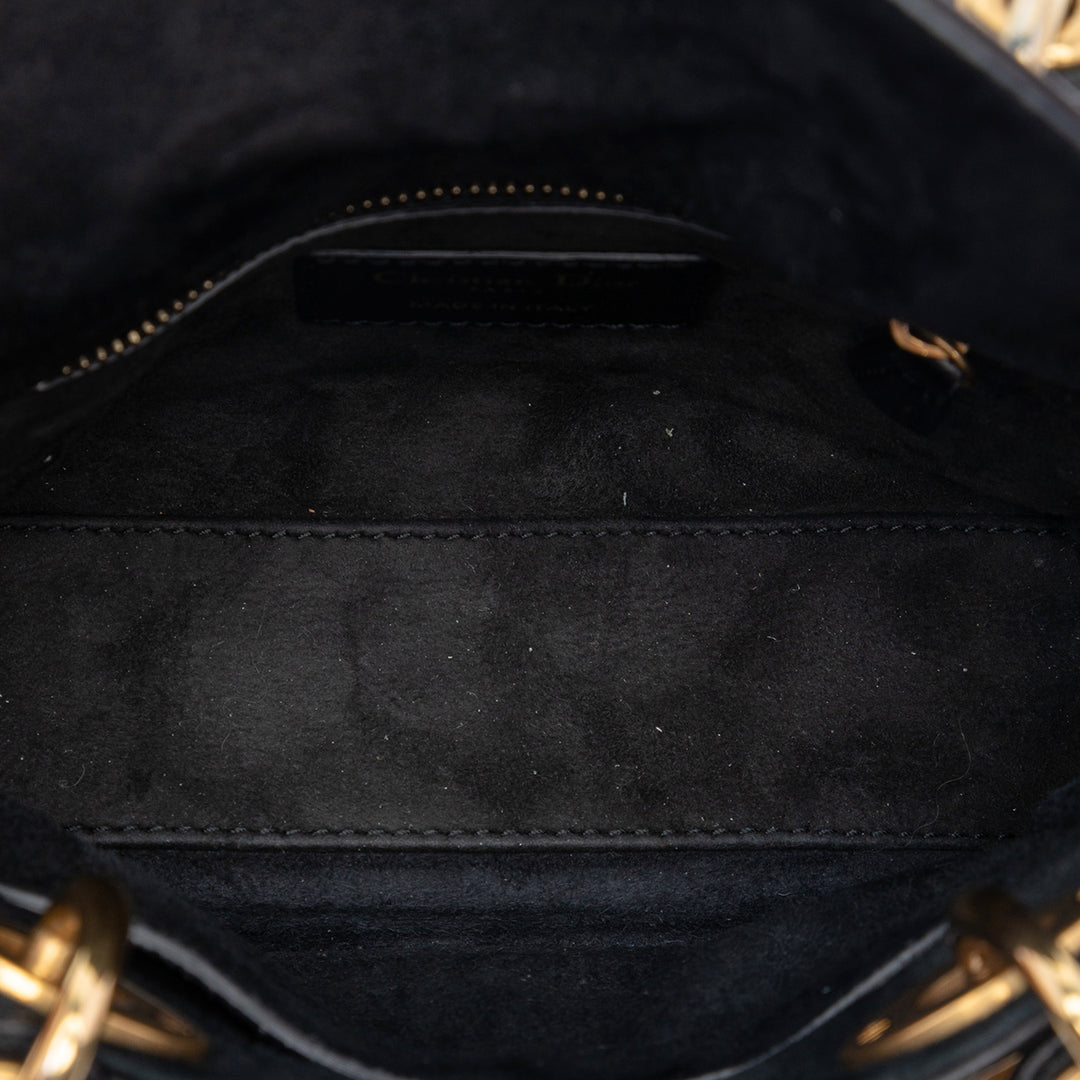Dior Mini Cuir d’agneau Cannage clouté Supple Lady Dior