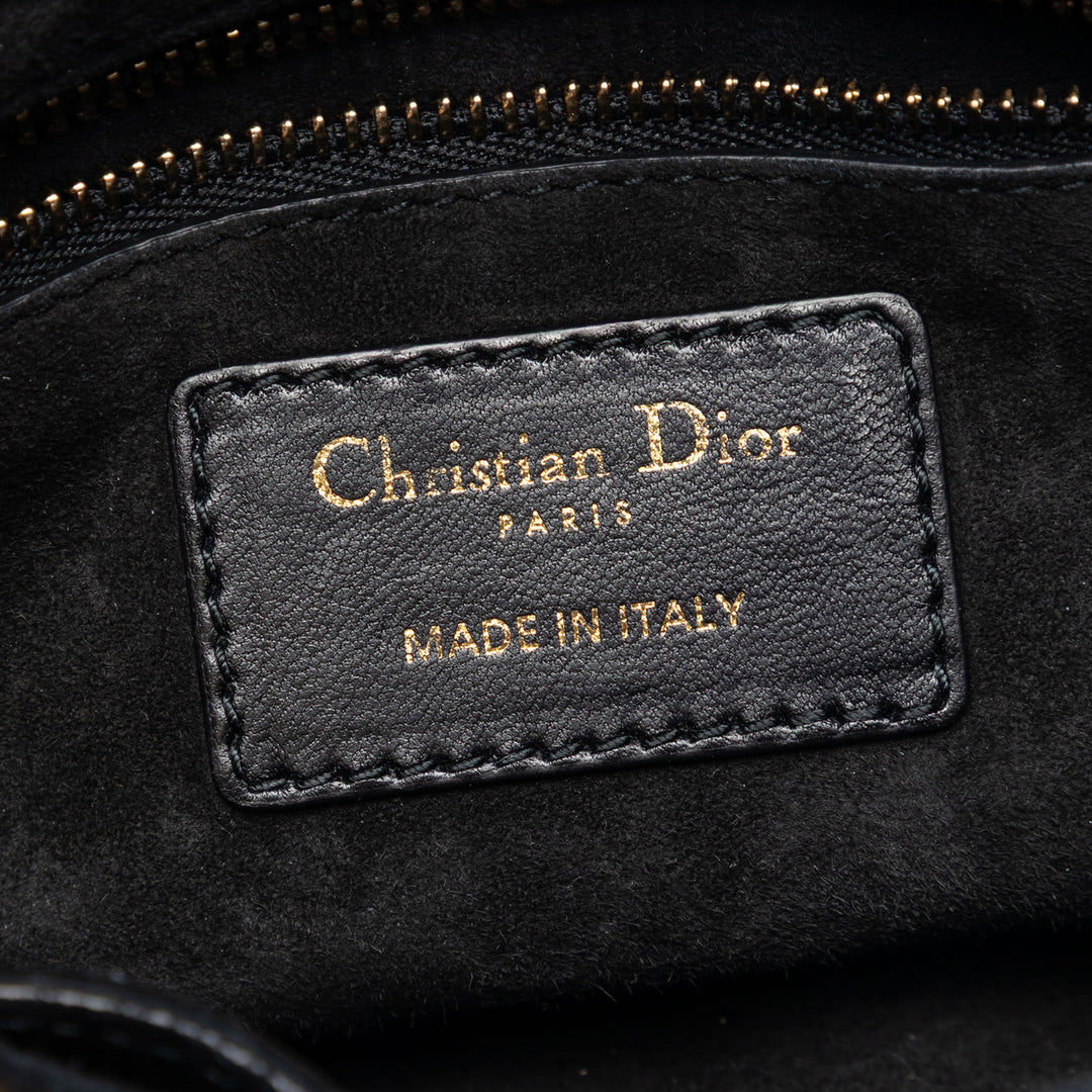 Dior Mini Cuir d’agneau Cannage clouté Supple Lady Dior