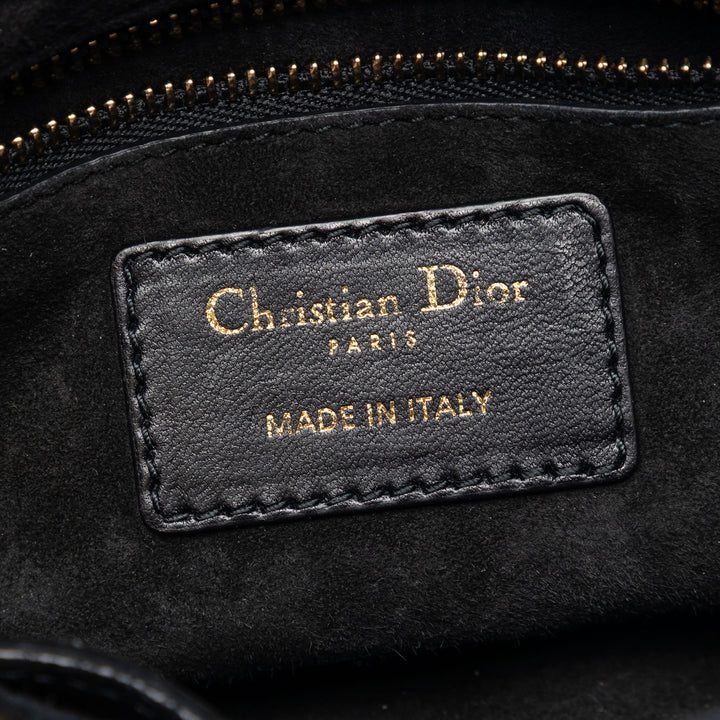 Dior Mini Cuir d’agneau Cannage clouté Supple Lady Dior