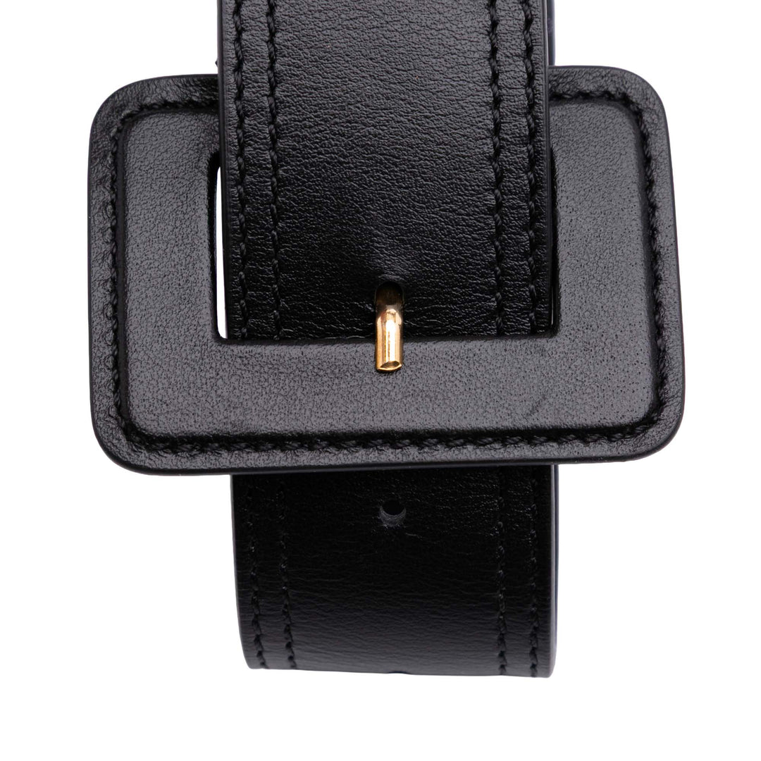 Leather La Ceinture Carree Belt Bag Black - Gaby Paris