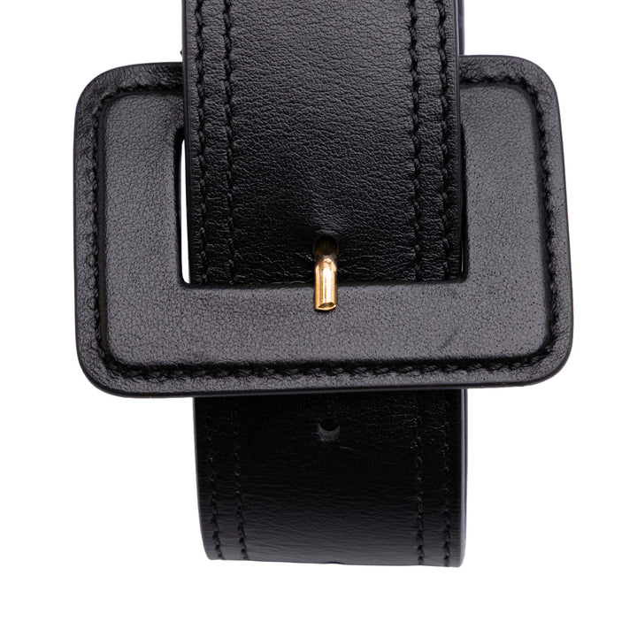 Leather La Ceinture Carree Belt Bag Black - Gaby Paris