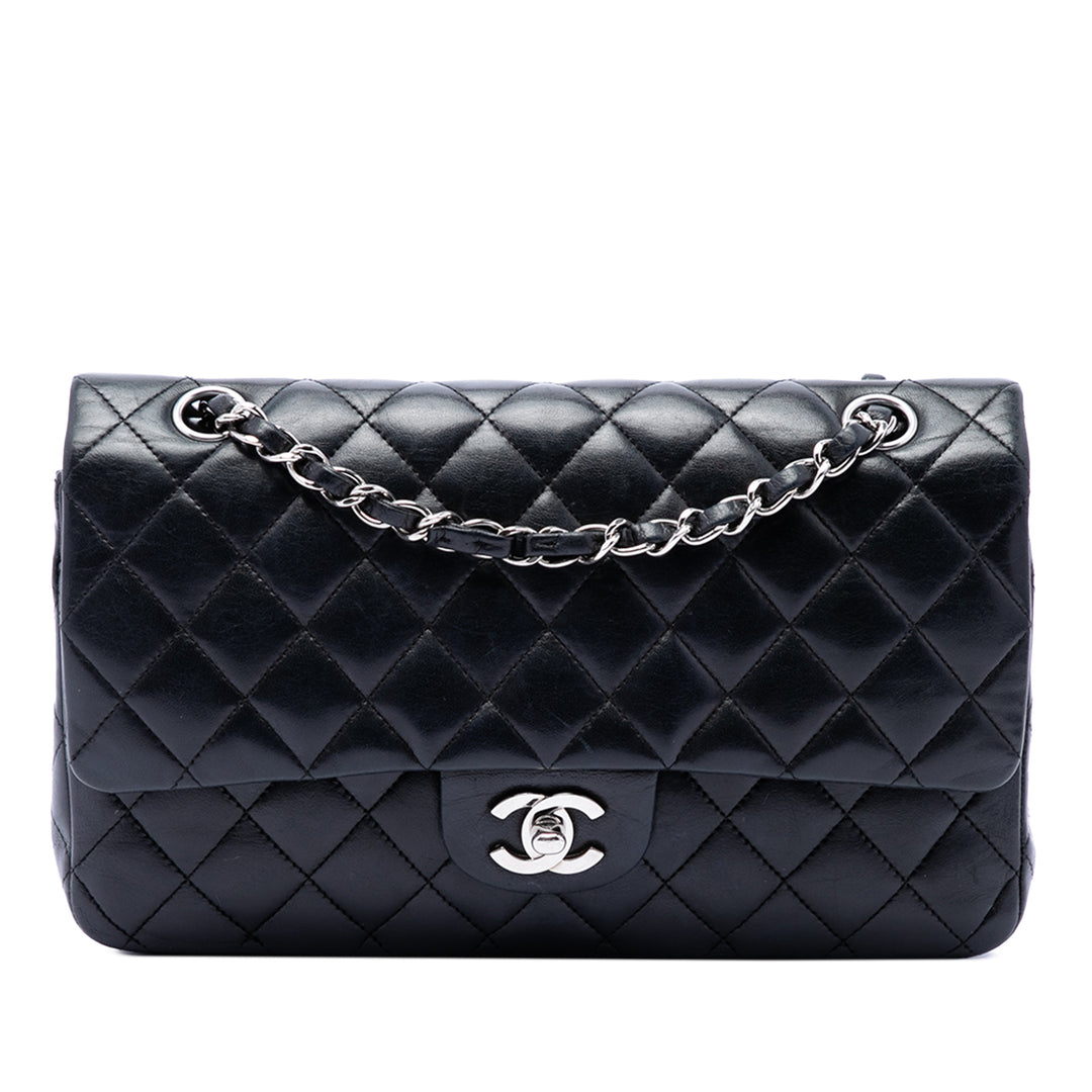 Chanel Classic Double rabat Moyen Cuir d'agneau Noir – vue principale – GABY PARIS