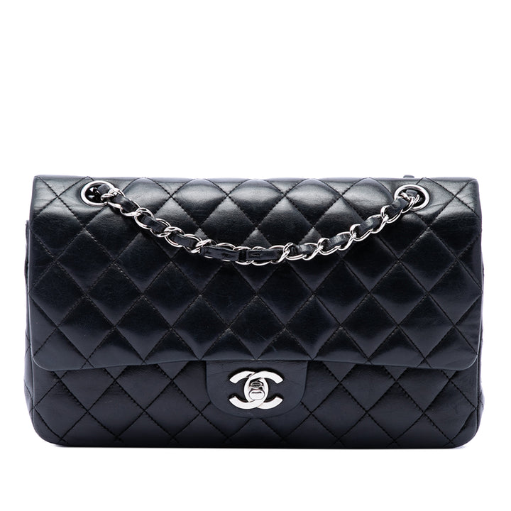 Chanel Classic Double rabat Moyen Cuir d'agneau Noir – vue principale – GABY PARIS