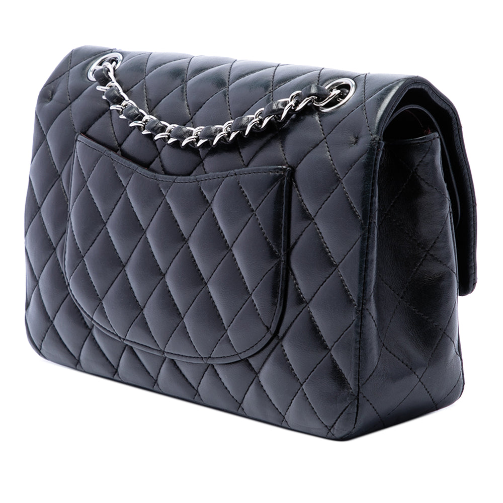 Chanel Classic Double rabat Moyen Cuir d'agneau Noir – vue 2 – GABY PARIS