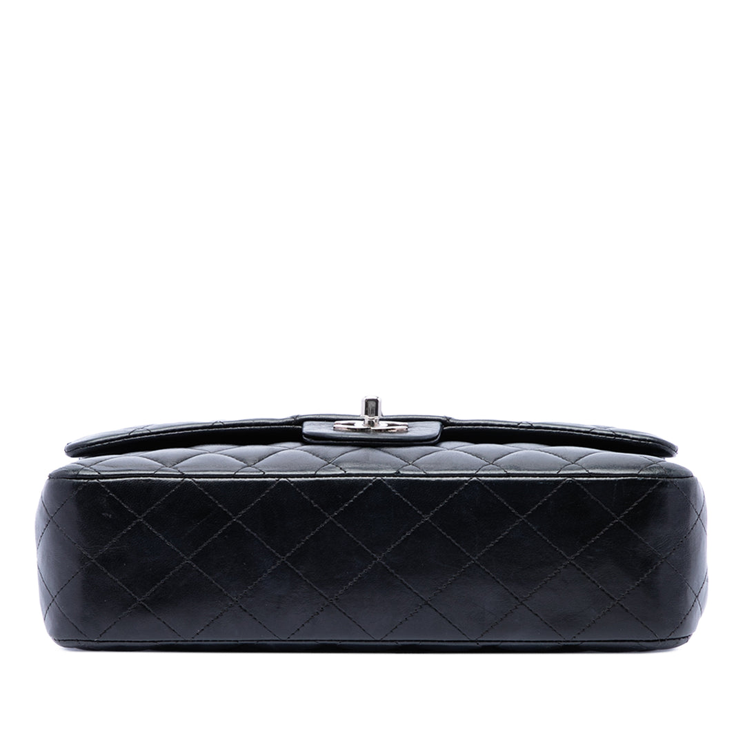 Chanel Classic Double rabat Moyen Cuir d'agneau Noir – vue 3 – GABY PARIS