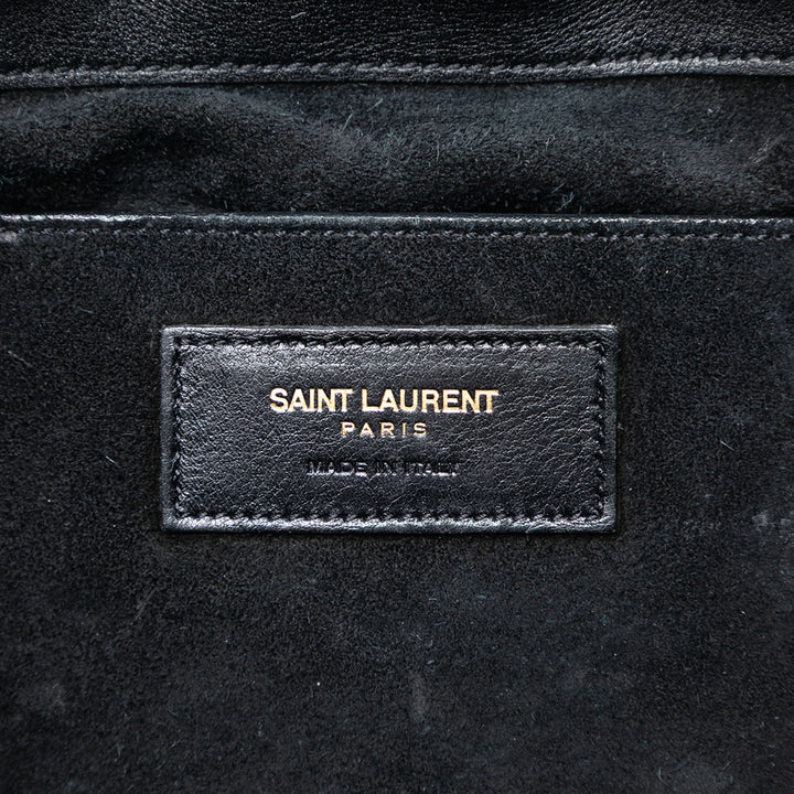 Saint Laurent Small Daim Emmanuelle Fringe Bucket Sac