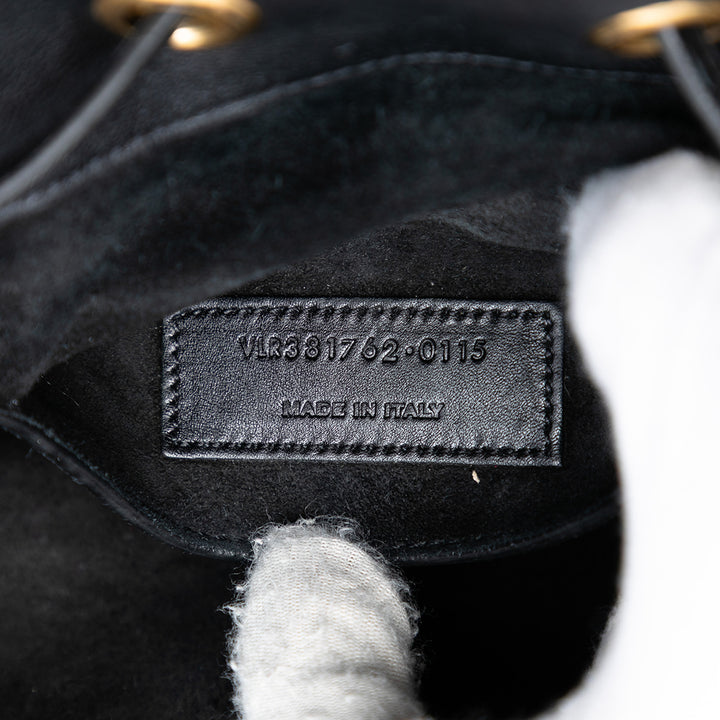 Saint Laurent Small Daim Emmanuelle Fringe Bucket Sac