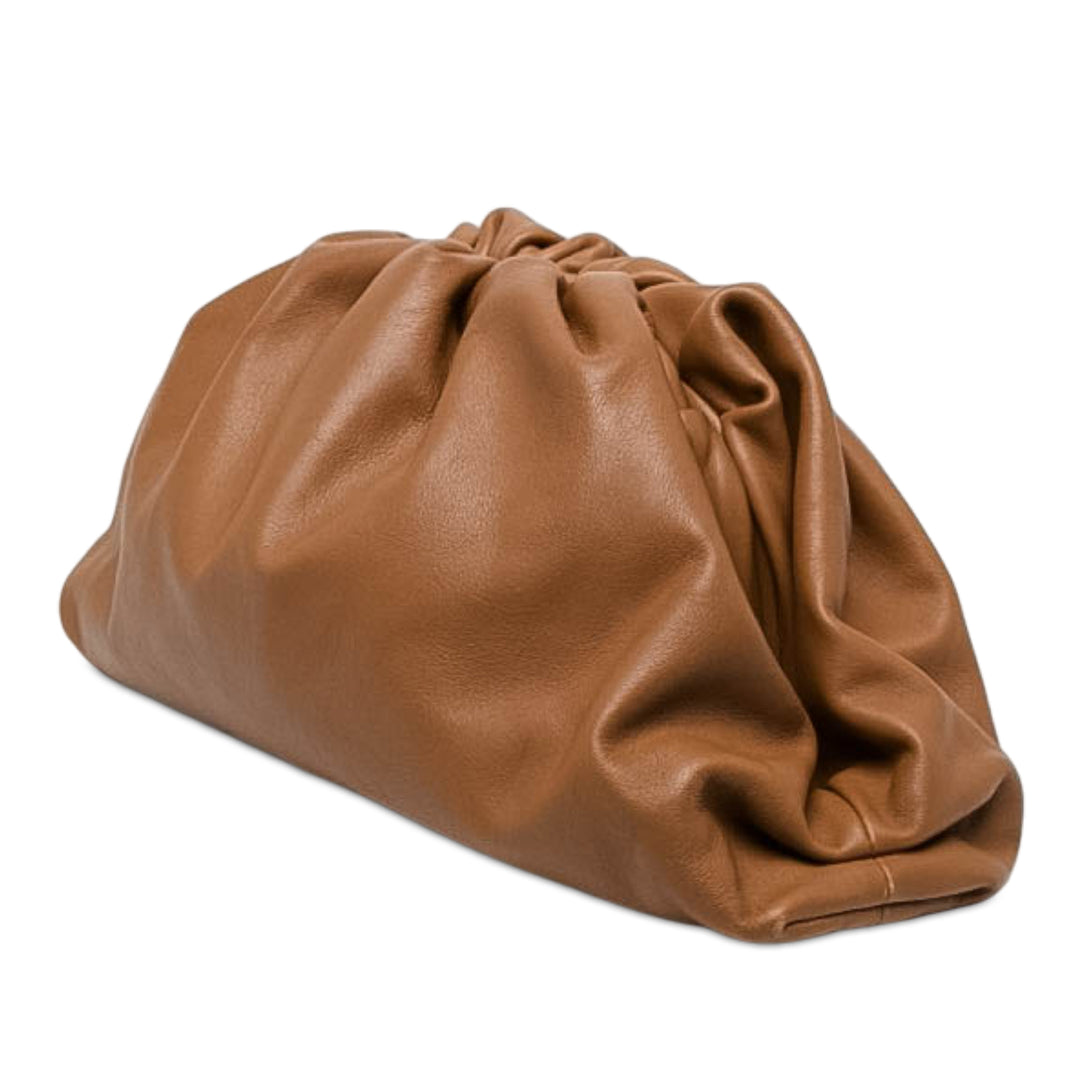 Bottega Veneta The Pochette Cuir d'agneau Marron – vue 2 – GABY PARIS