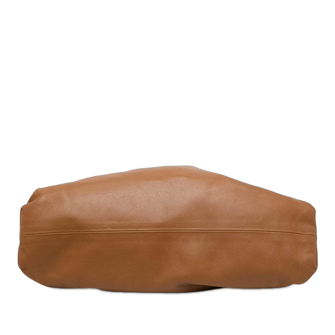 Bottega Veneta The Pochette Cuir d'agneau Marron – vue 3 – GABY PARIS
