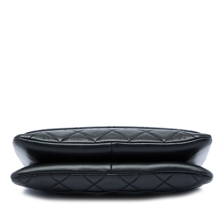 Chanel Trendy CC à rabat Moyen Cuir d'agneau Noir – vue 3 – GABY PARIS