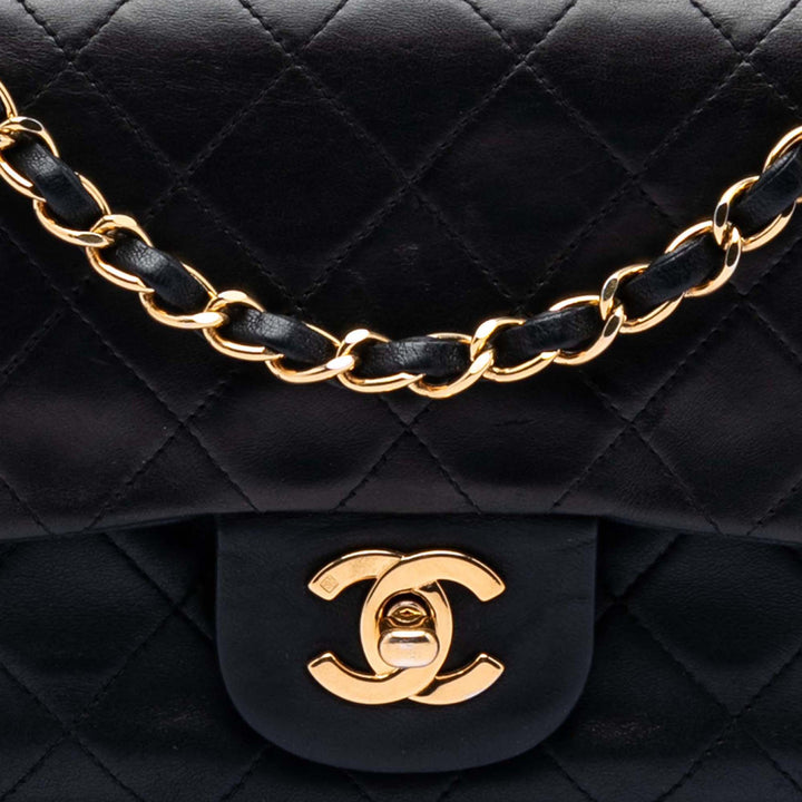Chanel Small Classic Cuir d’agneau Double rabat