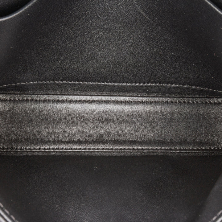 Leather Triomphe Claude Chain Shoulder Bag Black - Gaby Paris