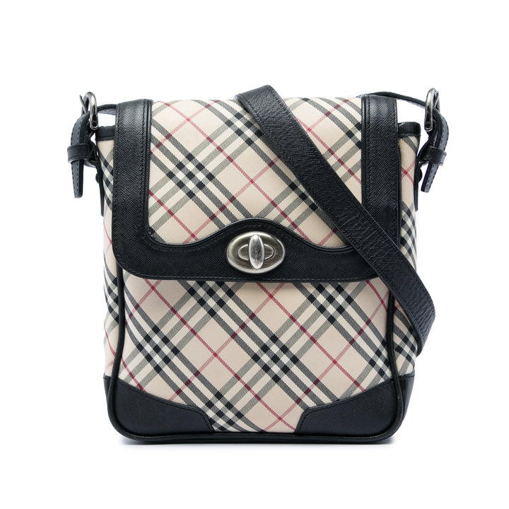 Burberry Sac bandoulière Nova Check Noir – vue principale – GABY PARIS