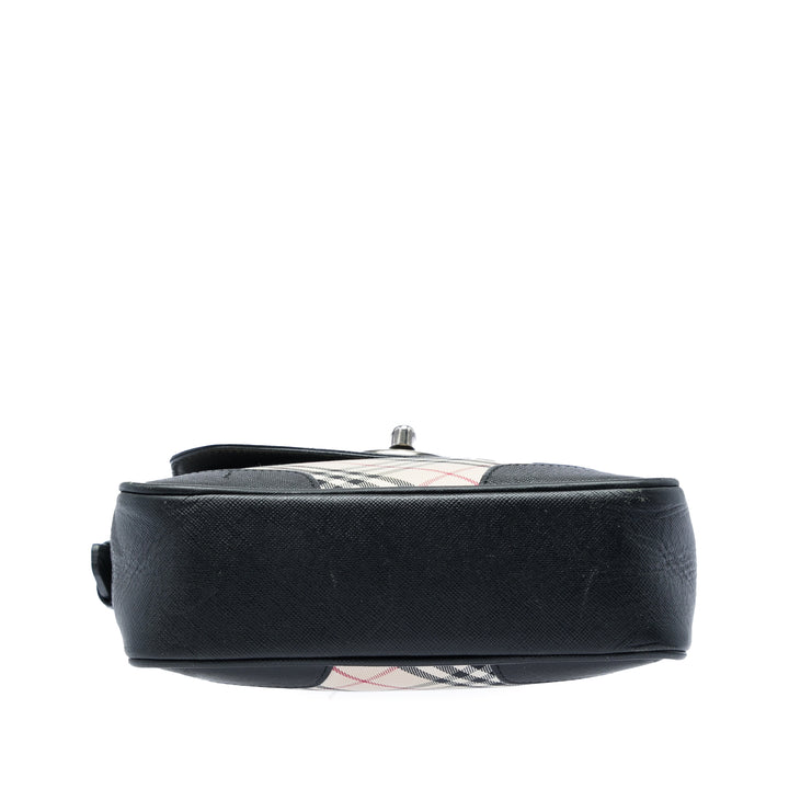 Burberry Sac bandoulière Nova Check Noir – vue 3 – GABY PARIS
