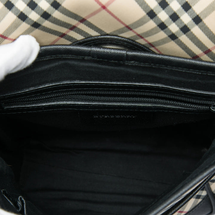 Burberry Sac bandoulière Nova Check Noir – vue 4 – GABY PARIS