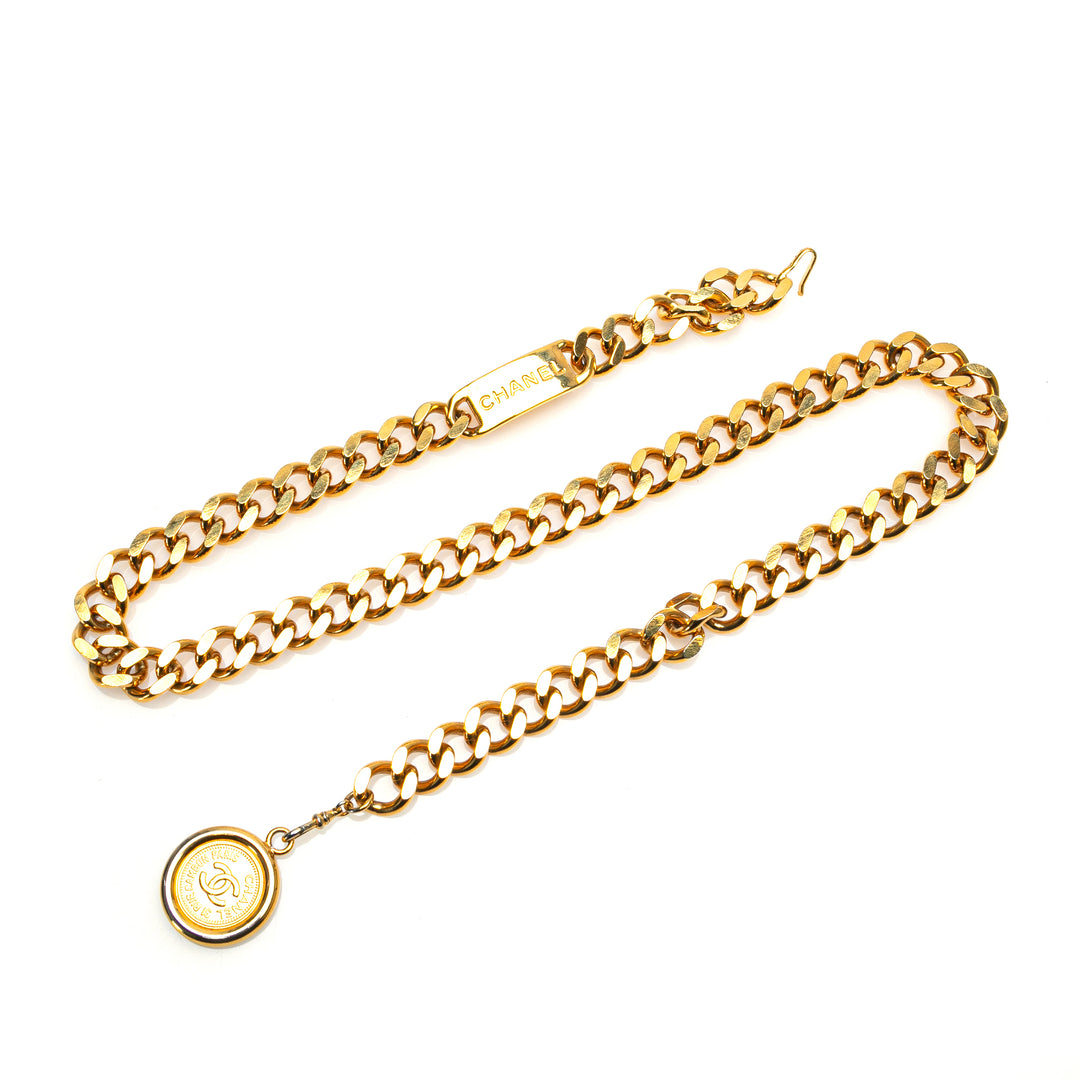 Chanel Gold Plated Medallion Chain Belt Gold - GABY PARIS