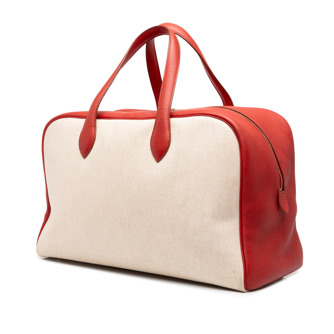 Hermès Victoria 43 Clémence Rouge – vue 2 – GABY PARIS