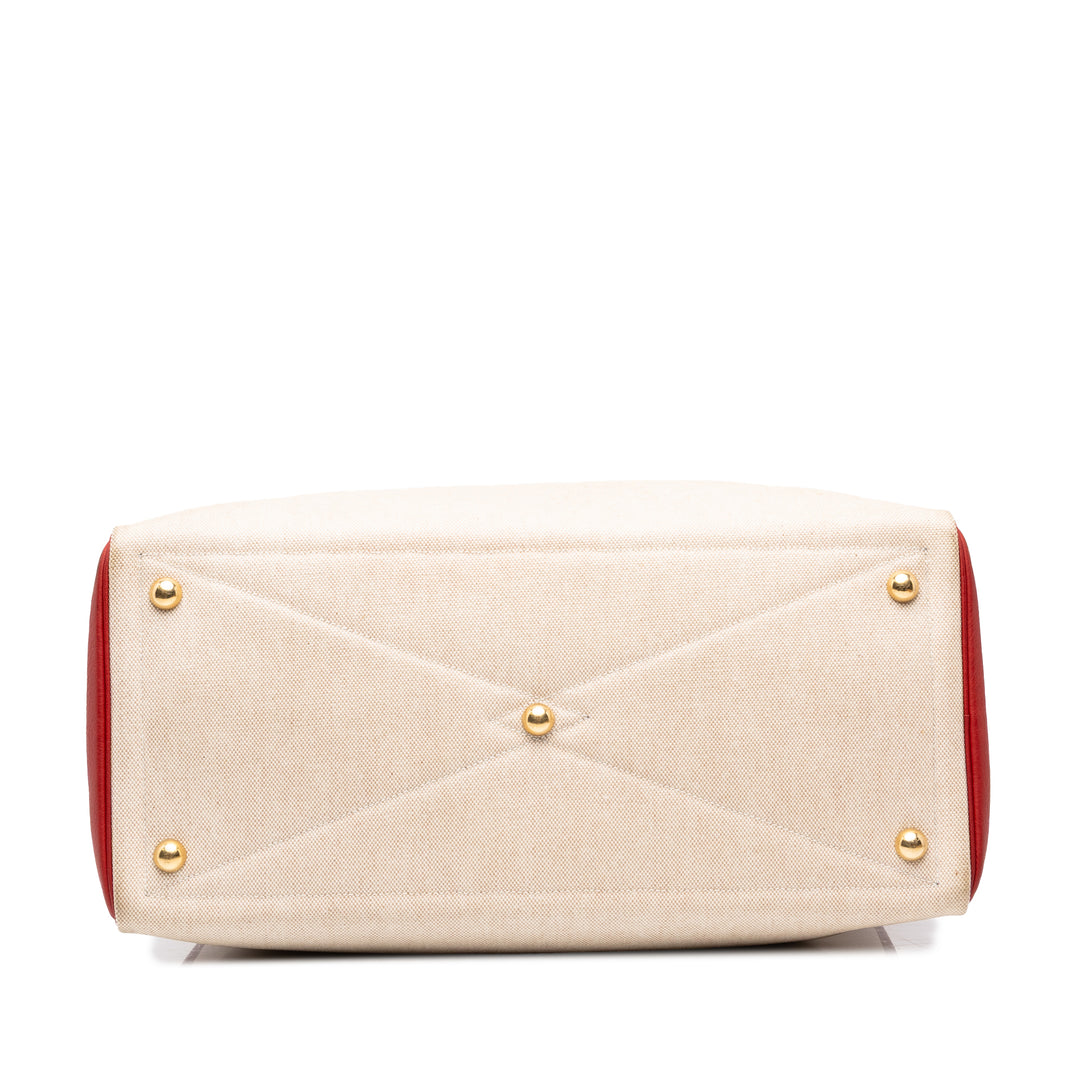 Hermès Victoria 43 Clémence Rouge – vue 3 – GABY PARIS