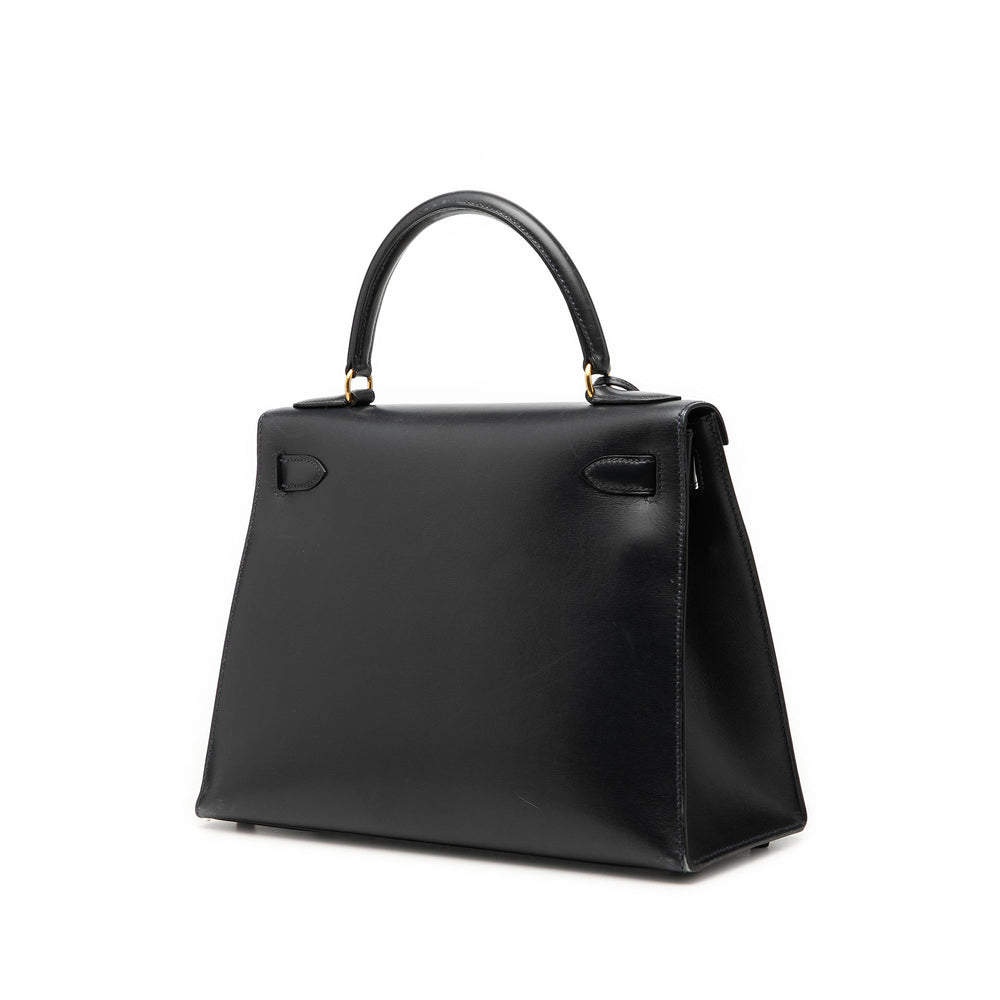 Hermès Box Veau Kelly Sellier 28 Box Noir – vue 2 – GABY PARIS