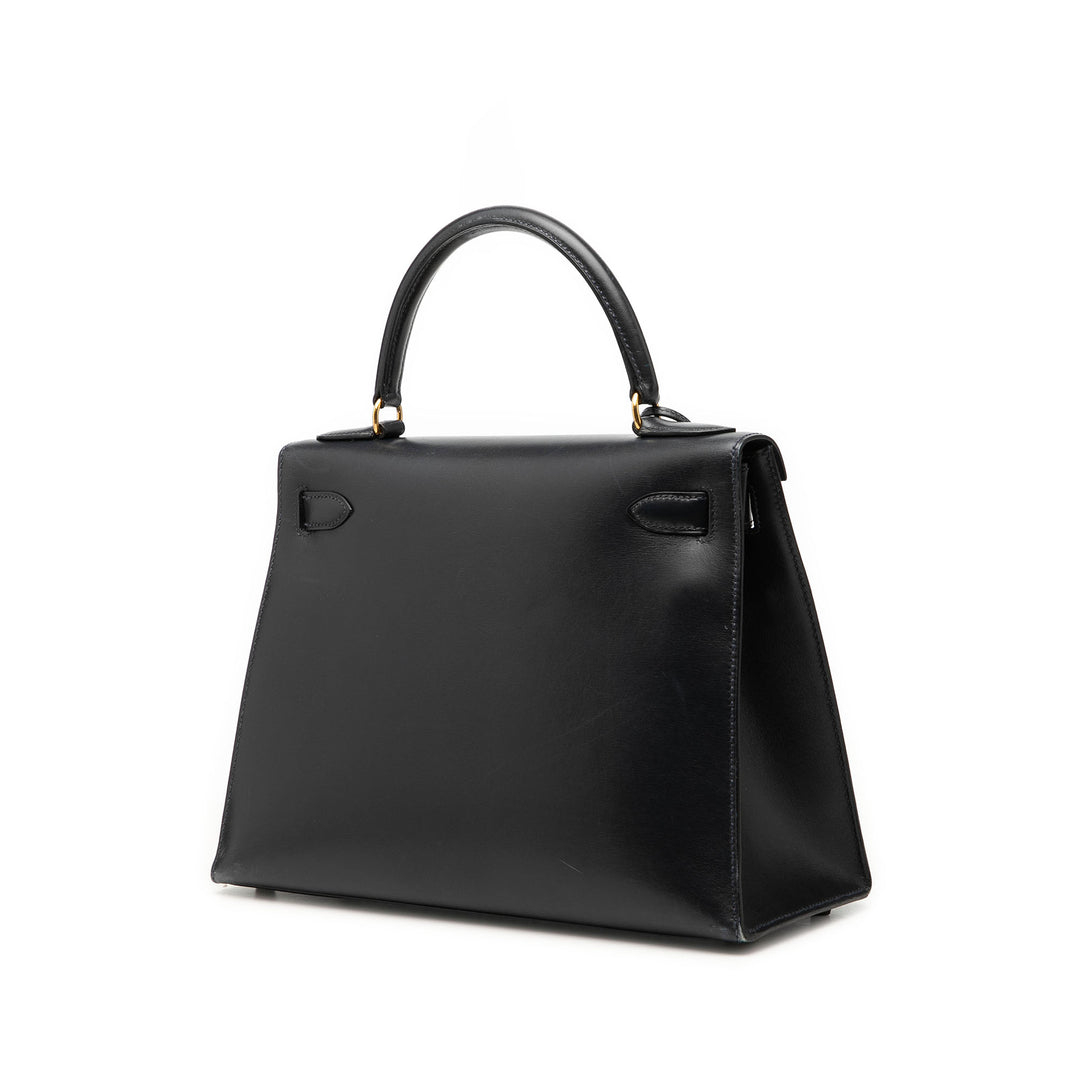 Hermès Box Veau Kelly Sellier 28 Box Noir – vue 2 – GABY PARIS