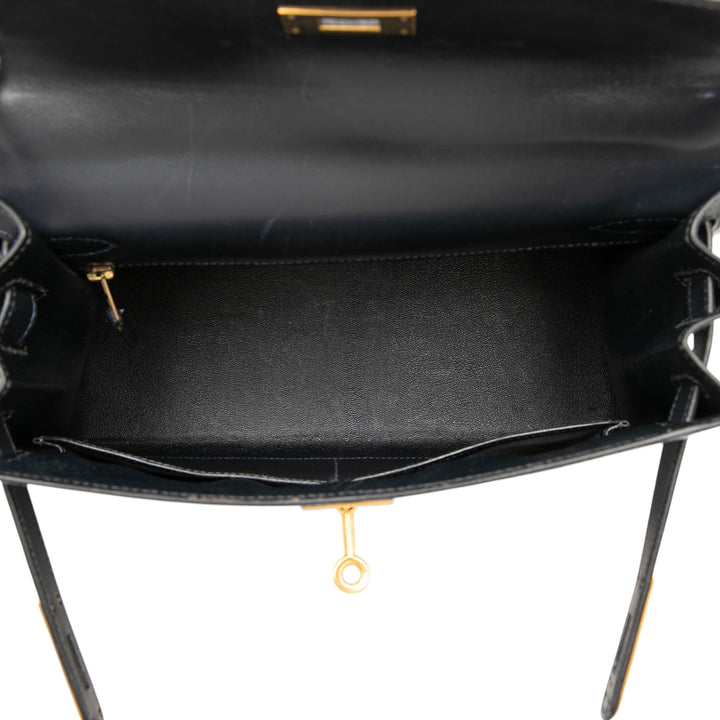 Hermès Box Veau Kelly Sellier 28 Box Noir – vue 4 – GABY PARIS