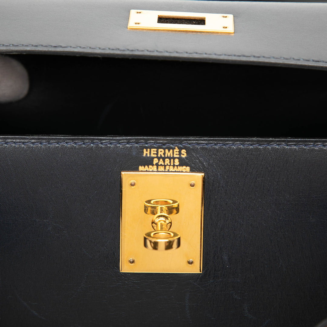 Hermès Box Veau Kelly Sellier 28 Box Noir – vue 5 – GABY PARIS
