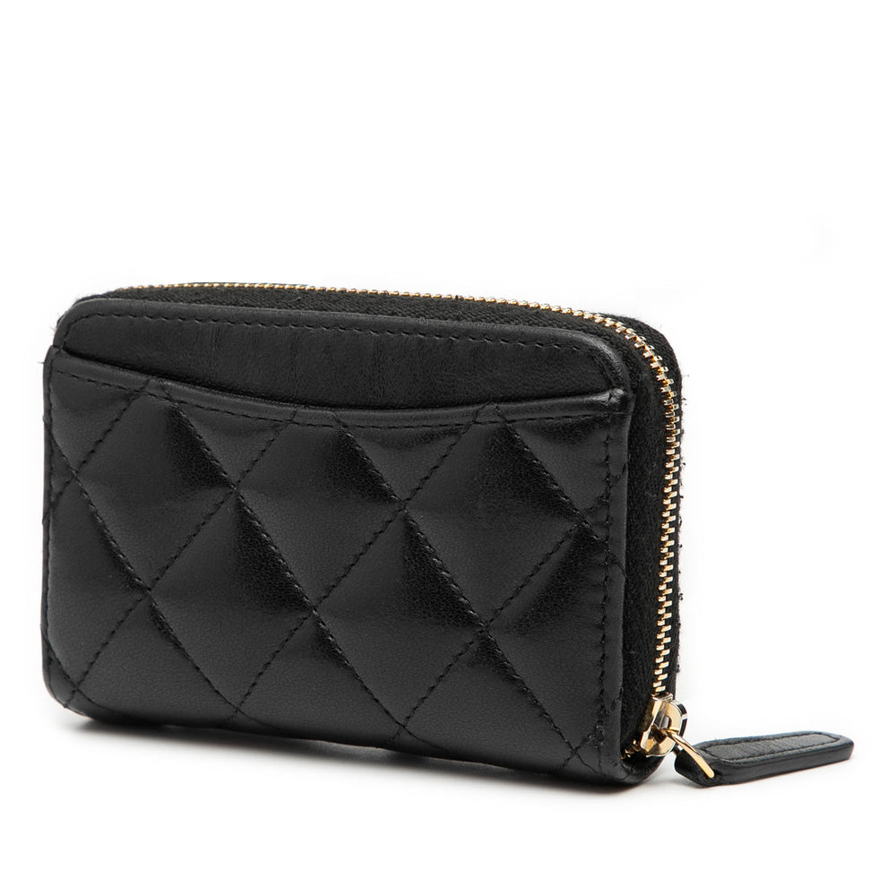 Chanel CC Matelassé Cuir de veau Zipped Coin Purse – GABY PARIS Authentique